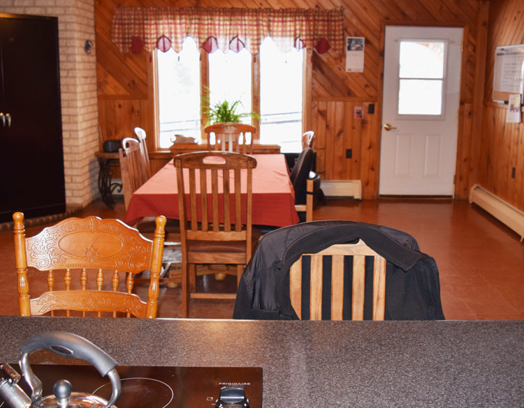 Dining room and kitchen at Spencer Hill