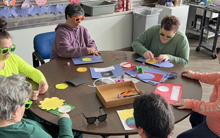 Individuals with intellectual and developmental disabilities experience personal growth while crafting at Citizen Advocates' day habilitation program.