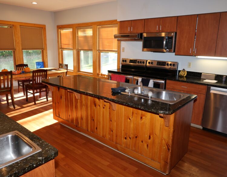 The kitchen at the Adirondack Youth Lodge.