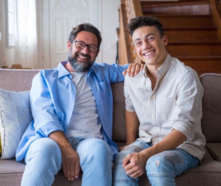 A father and son discuss the benefits of Teen Counseling.