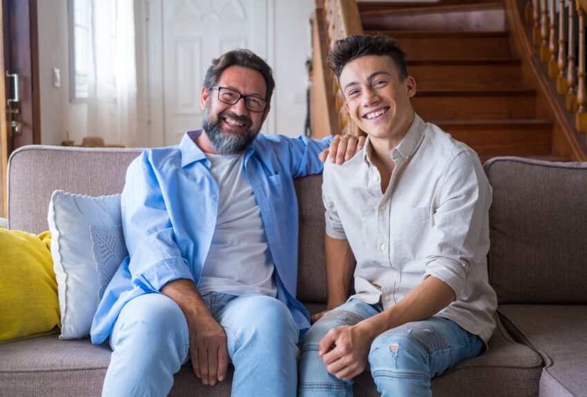 A father and son discuss the benefits of Teen Counseling.